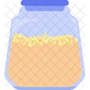 Rice In Large Jar Jar Bottle Icon