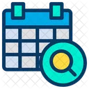 Cerca Trova Calendario Icon