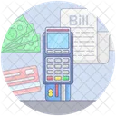 Ricevuta della carta di credito  Icon