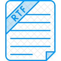 서식 있는 텍스트 형식 파일  아이콘