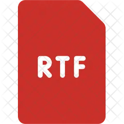 Rich Text Format File  Icon