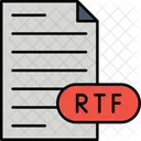 Rich Text Format File File File Type Icon