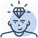 Rich Think Rich Thought Diamond Icon