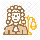 Richterin Frau Job Symbol