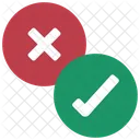 Richtig und falsch  Symbol