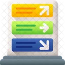 Richtung Pfeil Navigation Symbol