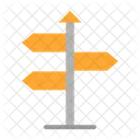 Richtung Richtungstafel Hinweisschild Symbol