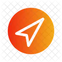 Kreis Senden Navigation Richtung Symbol