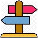 Sommer Richtung Schild Symbol