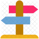 Sommer Richtung Schild Symbol