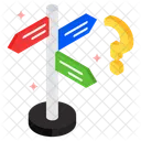 Richtung Verloren Frage Symbol