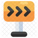 Richtungstafel Strassentafel Schild Symbol
