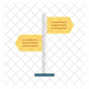 Richtung Tafel Post Symbol