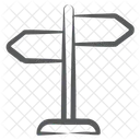 Richtungstafel Strassentafel Schild Symbol