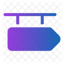 Wegweiser Richtung Geschaft Symbol