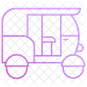 Rickshaw Transport Vehicle Icon