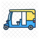 Autorickshaw Rickshaw Transporte Icono
