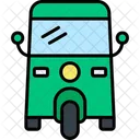 Rickshaw Vehicle Transport Icon