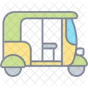 Rickshaw Auto Rickshaw Three Wheeler Icône