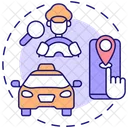 Ride Sharing Carsharing Icon