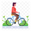 Riding Cycle Riding Bike Bicycle Icon
