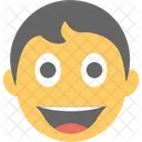 Riendo Nino Emoji Icono