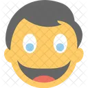 Riendo Nino Emoji Icono