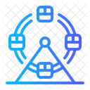 Riesenrad Jahrmarkt Vergnugungspark Symbol