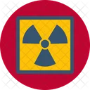 Riesgo Biologico Desintegracion Nuclear Radiactivo Icono