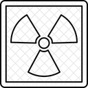 Riesgo Biologico Desintegracion Nuclear Radiactivo Icono
