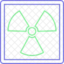 Riesgo Biologico Desintegracion Nuclear Radiactivo Icono