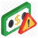 Riesgo Monetario Riesgo Financiero Riesgo Del Dolar Icono