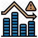 Riesgo De Ingresos Disminucion Riesgo Icono