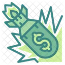 Riesgo Financiero Riesgo Monetario Bomba Icono