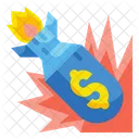 Riesgo Financiero Riesgo Monetario Bomba Icono
