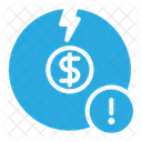 Ris Financiero Crisis Economica Icono