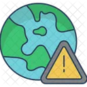 Riesgo Global Crisis Mundial Amenaza Internacional Icono