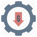 Riesgo Financiero Perdida Icono