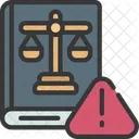 Riesgo legal  Icono
