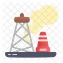 Rig Accident Disaster Destruction Icon