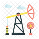 Drilling Gas Refinery Icon