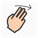 Three Fingers Right Icon
