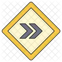 Right Traffic Sign Icon
