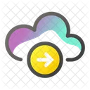 Right Cloud Computing Cloud Icon