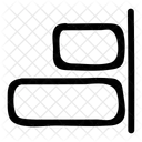 Align Right Text Icon