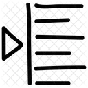 Right Alignment Text Icon