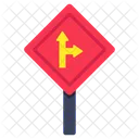 Right And Forward Arrow Sign Signage Icon