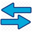 Right And Left Arrow Left Icon