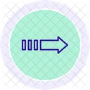 Right Arrow Color Circle Icon Icon