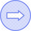 Right Arrow Duotone Line Icon Icon